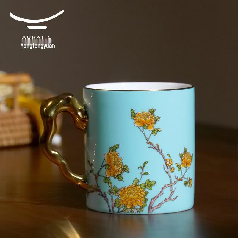Auratic Madam Porcelain Renxin Single Ceramic Tea Cup