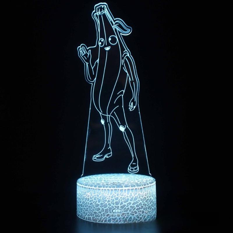 Fortnite 3D Anime Lampe Aktivität Cosplay Muster LED Nachtlicht Gamer Dekoration Niedlich und Charmant Tischlampe Anime Zimmerdekoration Geschenk Spielzeug
