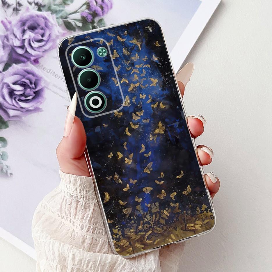 For Oppo A5 5G 2025 Case CPH2735 Luxury Fashion Painted Cover Soft Slim Phone Case For Oppo A5 Pro CPH2695 OppoA5 A5Pro 5G Shell
