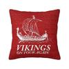 Custom Lucky Charm Viking Compass Vegvisir Cushion Cover Xcm Vikings Valhalla Velvet Luxury Pillow Case Home Decoration