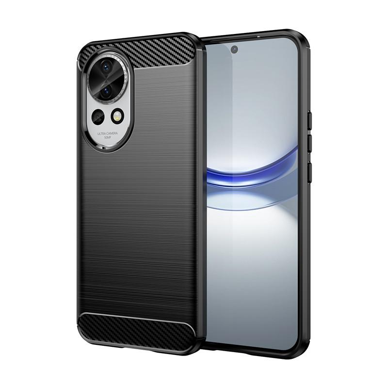 For Huawei Nova 12 Case For Huawei Nova 12 Cover 6.7 Inch Carbon Fiber Shockproof Silicone Bumper For Huawei Nova 12 Pro Ultra