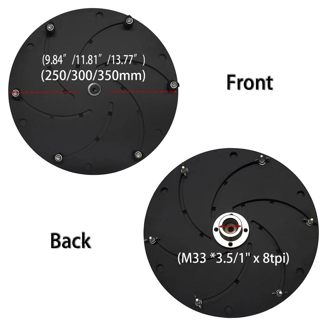 M33*3.5 300MM Spindle Woodworking Jaw Self Centering Centrifugal Lathe Chucks For Hollow Wood Turning Lathe Chuck Tools