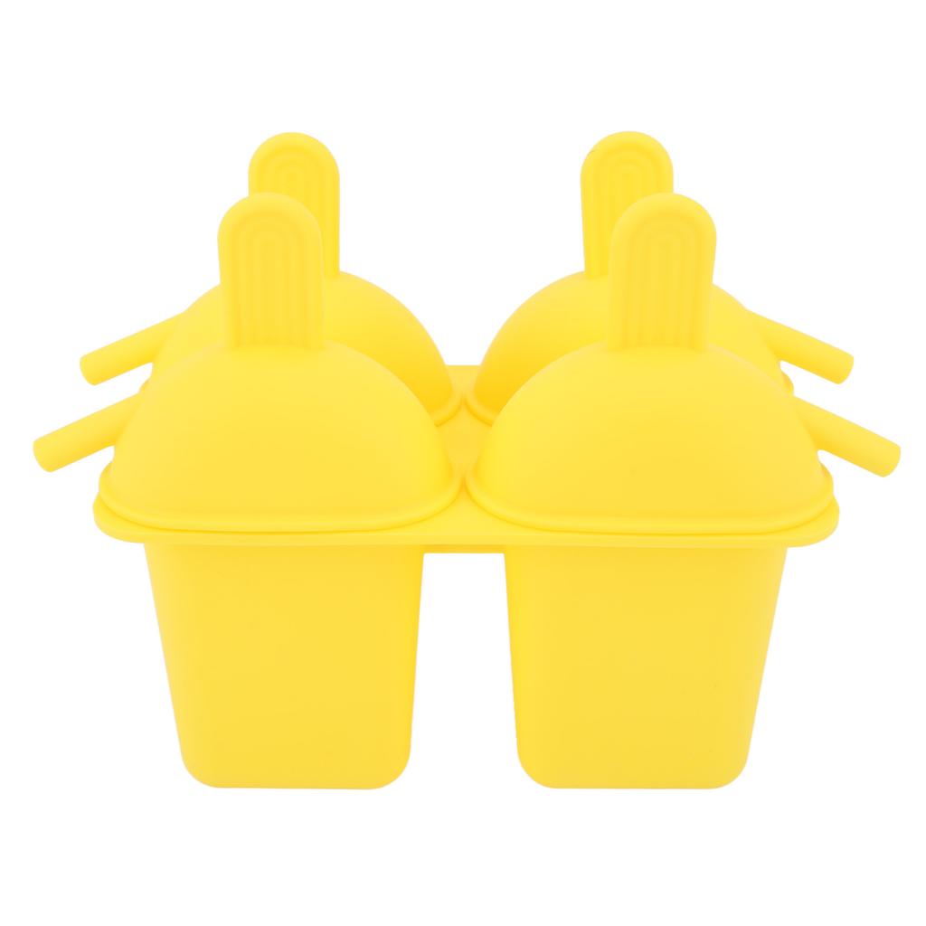 Ice Cream Mold Silicone Practical Portable DIY Ice Pop Maker with 50 Sticks for Household