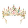 Luxurious Wedding Crowns Hairband with Rhinestones Decors Comfortable Styling Crownpiece For Bride And Reception Event