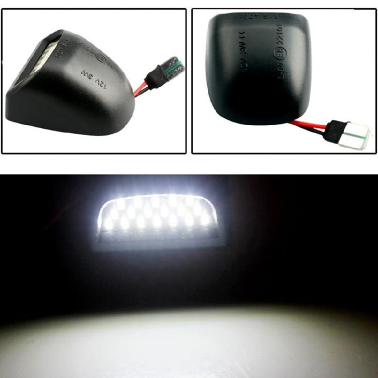 Car License Plate LED Light Polycarbonate Housing Brighter Beam Quick Installation Lights Assembly Replacement Part