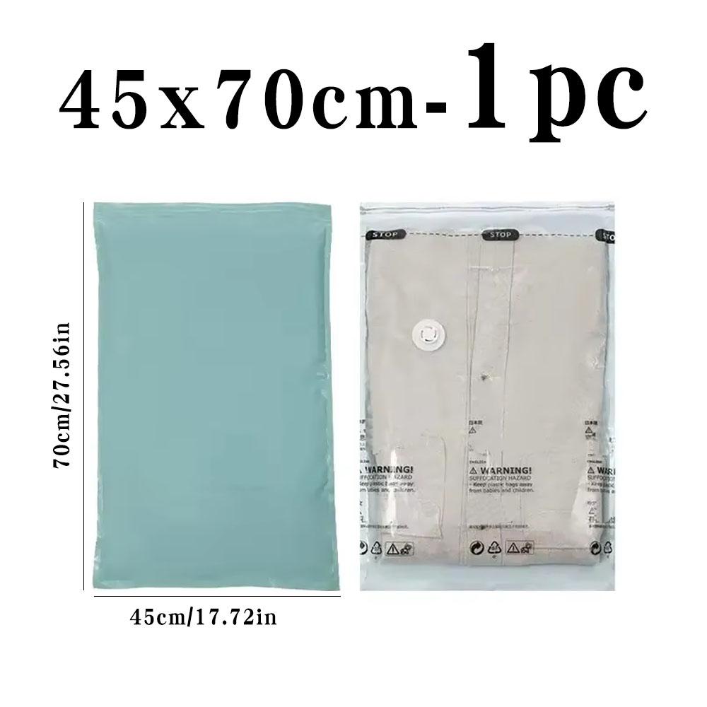 

1pc No Need Pump Vacuum Compression Bag Foldable Clothes Quilt Storage Bag Large Capacity Wardrobe Sealed Bag Wardrobe Organizer