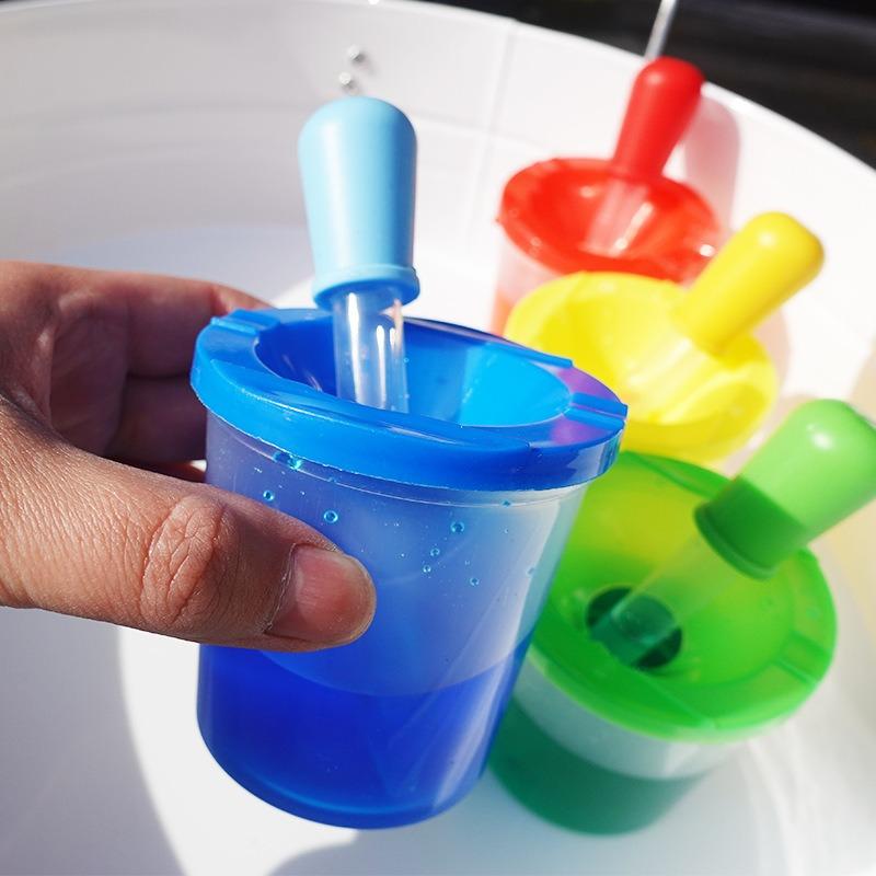 Montessori Early Education Children's Water Play Sensory Teaching Aids Pigment Dropper Scientific Game Teaching Aids