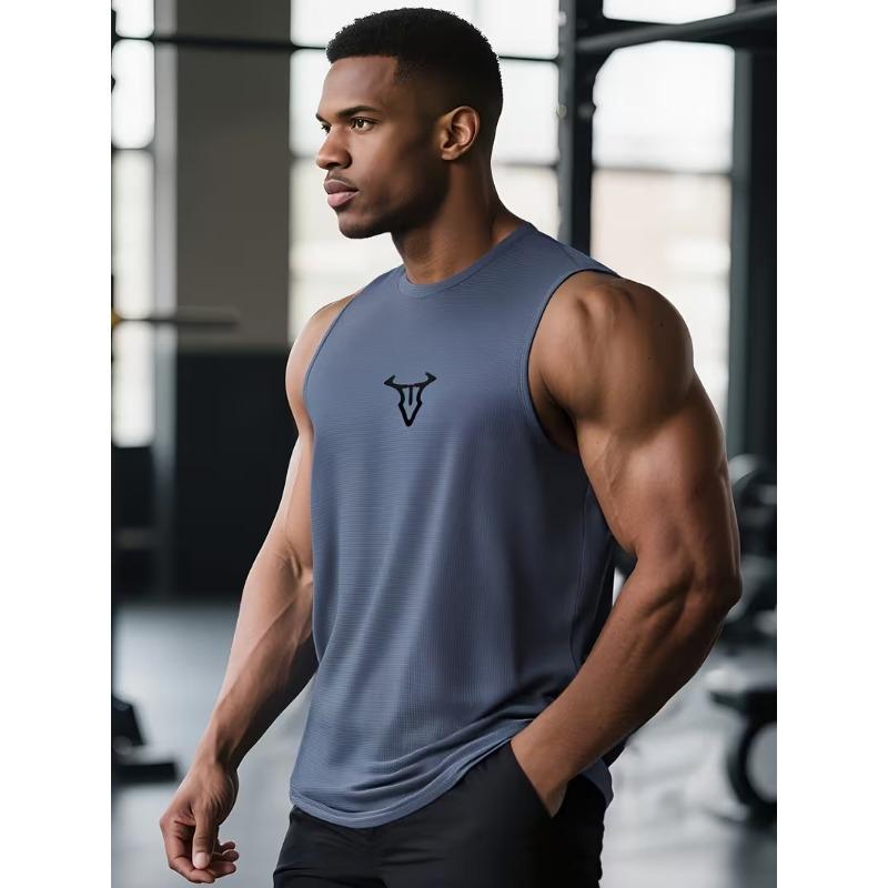 Débardeur Musculation Fitness Entraînement Été Frais Séchage Rapide Respirant Sans Manches T-shirts Homme Fitness Course Sport Débardeurs
