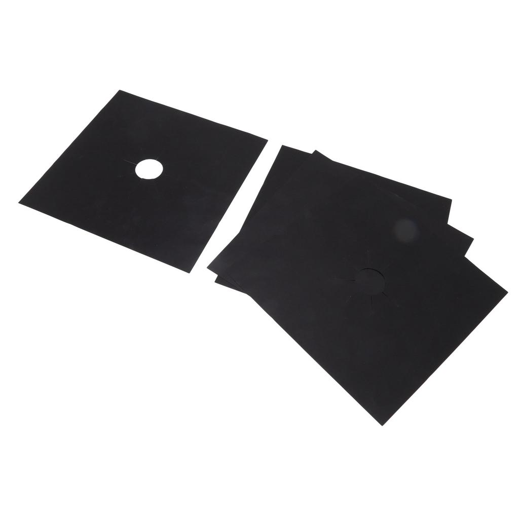 4Pcs Stove Burner Cover PTFE Coating Non Stick Gas Range Stove Top Protector Pad for Kitchen