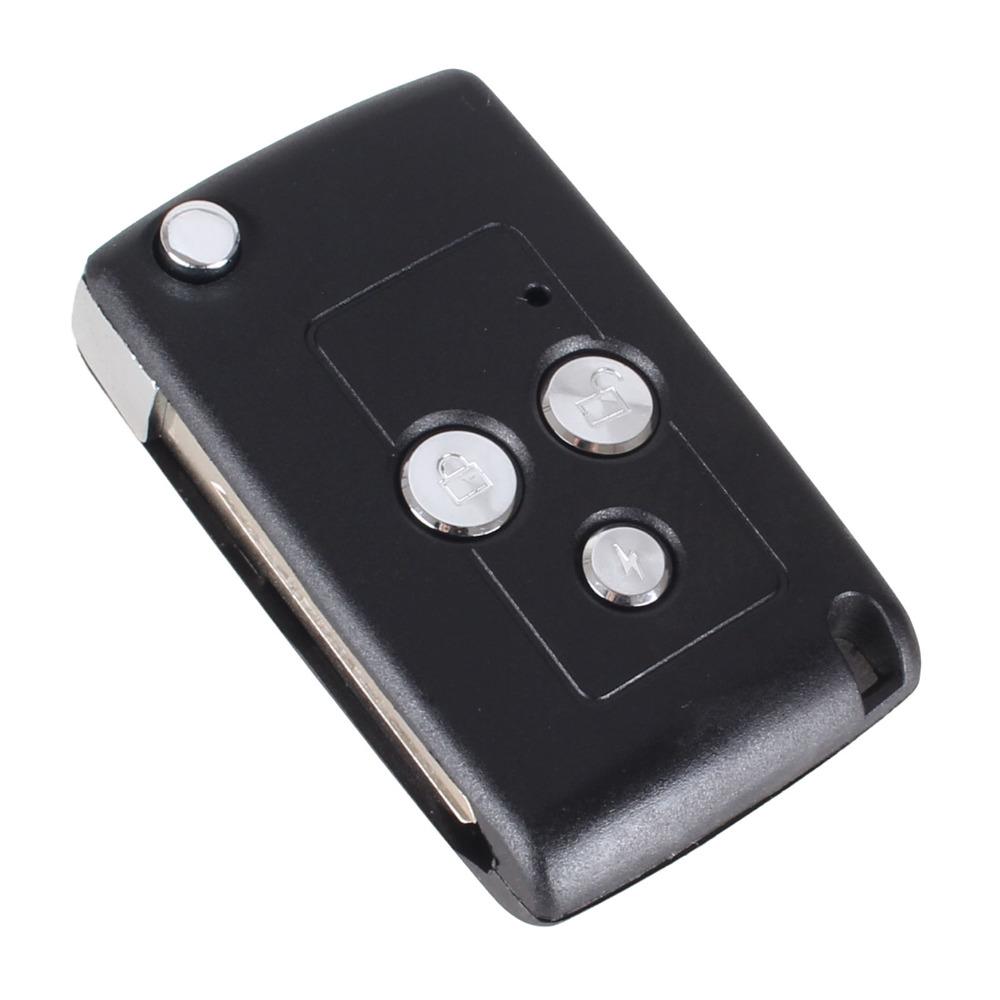 KEYYOU Design 3 Buttons Modified Flip Folding Replacement Car Blank Key Shell For Lada Remote Case Cover Fob