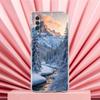 Phone Case For Samsung A56 A36 A26 A24 A16 A14 A12 A32 A50 A70 A22 A40 A34 A54 A42 A52 5G A04s A06 Cover Antarctica Snow Scenery
