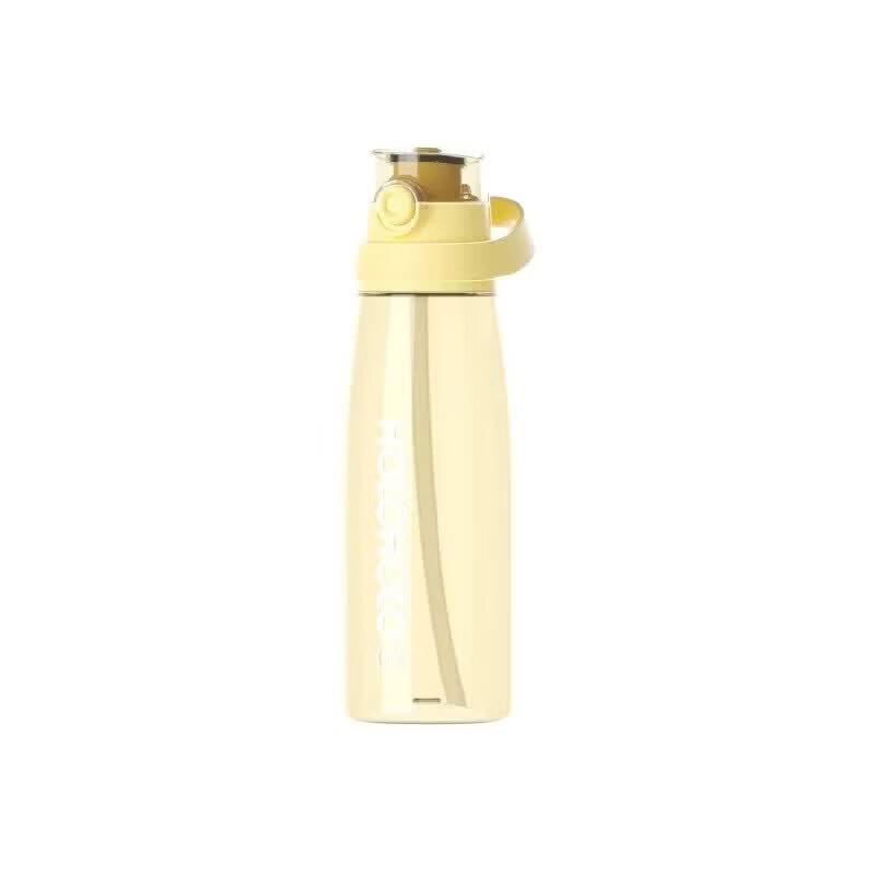 HOLOHOLO Pilates Glass Straw Water Bottle