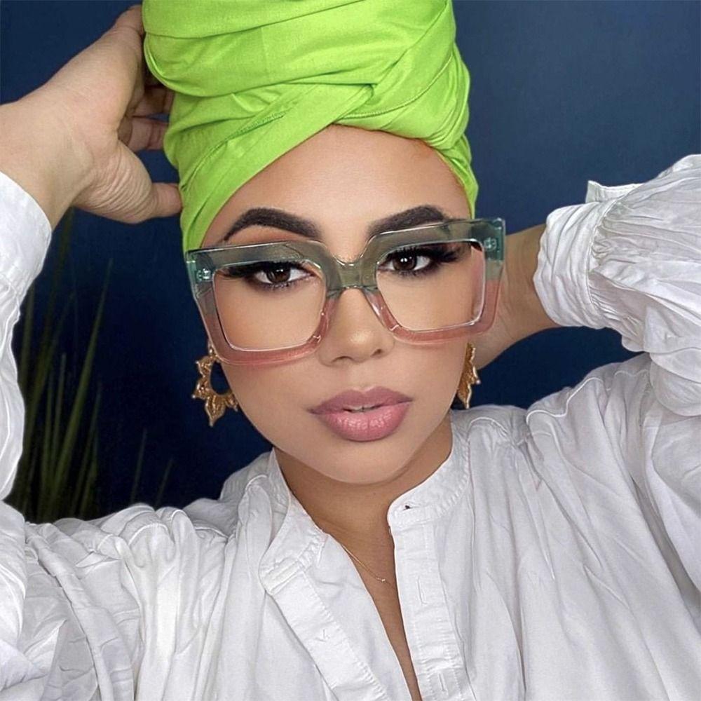 Colorful Ladies Optical Glasses Frame Oversized Computer Eyewear Female Eyeglasses  for Women