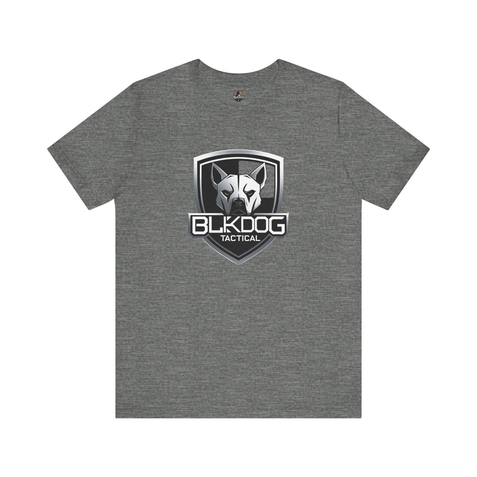 BLKDOG Tactical Unisex Jersey Tee, Graphic Tee, Casual Wear, Gift for Dog Lovers, Military Inspired, Everyday Comfort XL