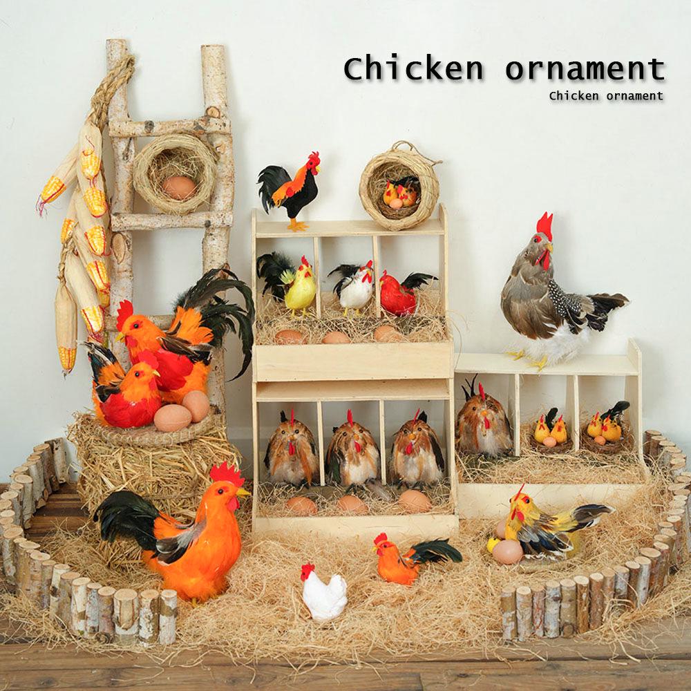 Mini-Hühnerstall Landschaftsdekoration für Kindergarten, Villa, Hof oder Homestay-Ausstellung