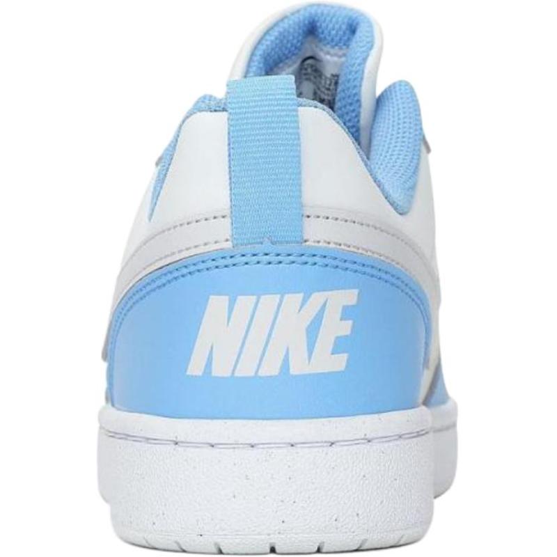 Nike Court Breathable Lightweight Cushioning Low Top Kids' Skateboarding Shoes Blue White Sneakers DV5456-128