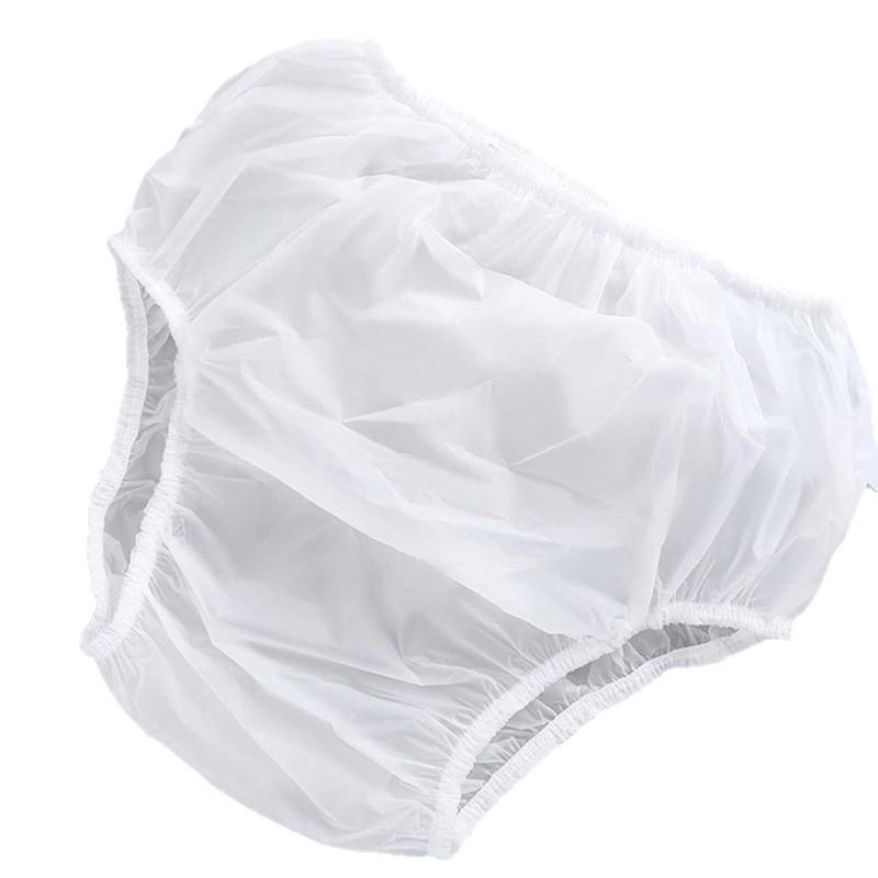 Transparent Waterproof Adult Incontinence Pants - Leak-proof, Washable Pull-up Diapers for Elderly Care