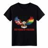 USA 250th Anniversary Bald Eagle Graphic Tee - Power To The People Casual Shirt