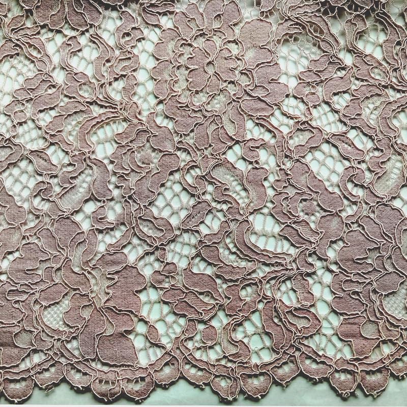 Casual Dress Tuck Ribbon Full Lace Dress Pink Beige [Woman Plus] & Women's