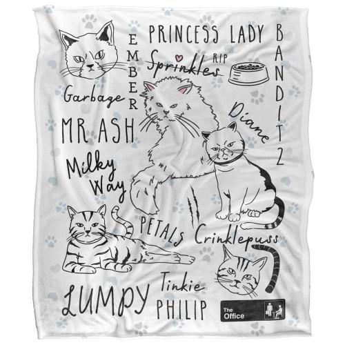 The Office Angela Seidige Katzen Weiche Decke