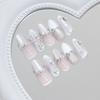 Three-dimensional Streamer Cat's Eye Peach Powder Butterfly Shining Diamond French Temperament European and American Ins Style Removable 