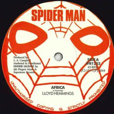 12inch Record LLOYD HEMMINGS - Africa / Africa Dub JFR1253 Spider Man/Jah  2018 UK Reggae, Ska & Dub Used
