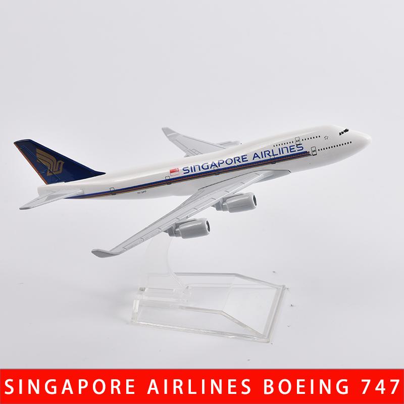 16/20cm Diecast Metal Aircraft Model, Singapore Airlines B777 B747 A380 Airplane Plane Model Toy for Display Collection