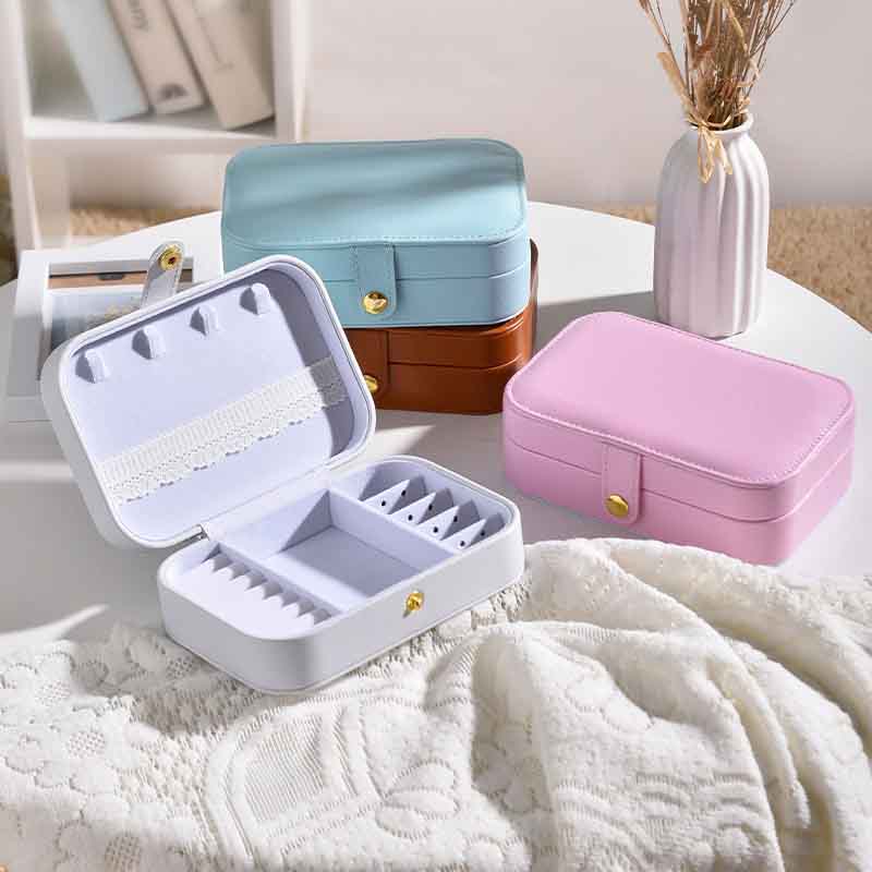 Button Storage Zipper Jewelers Organizer Container Box Portable Jewelry Box Jewelry Organizer Display Travel Jewelry Case Boxes