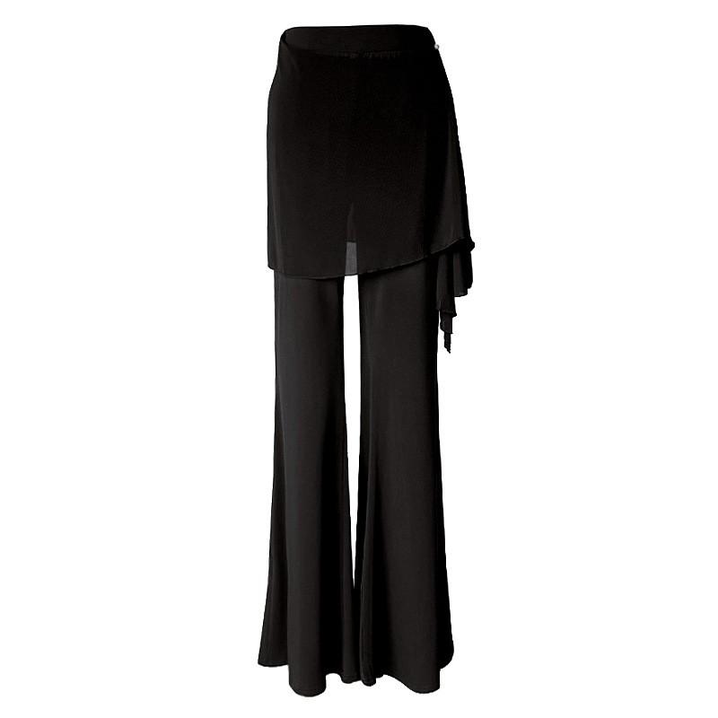 Women's Modern Dance Outfits, High-Waisted Skirt-Pants, Classical Dance Training and Posture Wear, Slightly Flared Pants