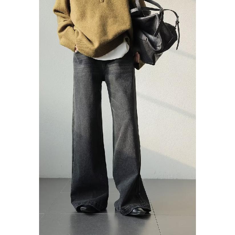 

Ретро джинсы мужские осенние новые стильные взрывные уличные хулиганские красивые повседневные брюки для подростков свободные прямые широкие мужские брюки 3XL чёрный