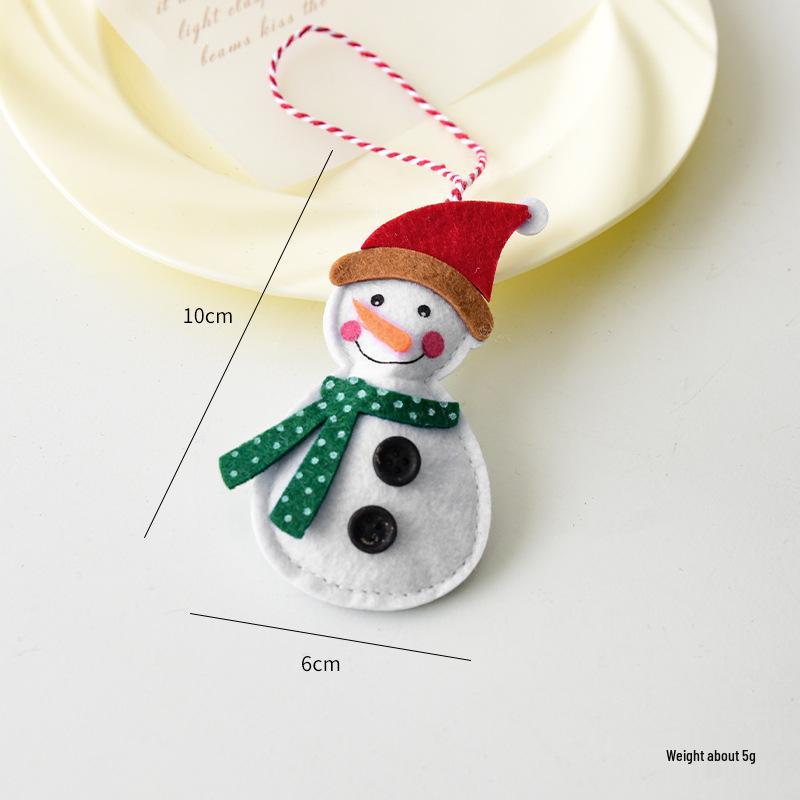 NUCHI Christmas Tree Santa Snowman Bow Pendant Decoration