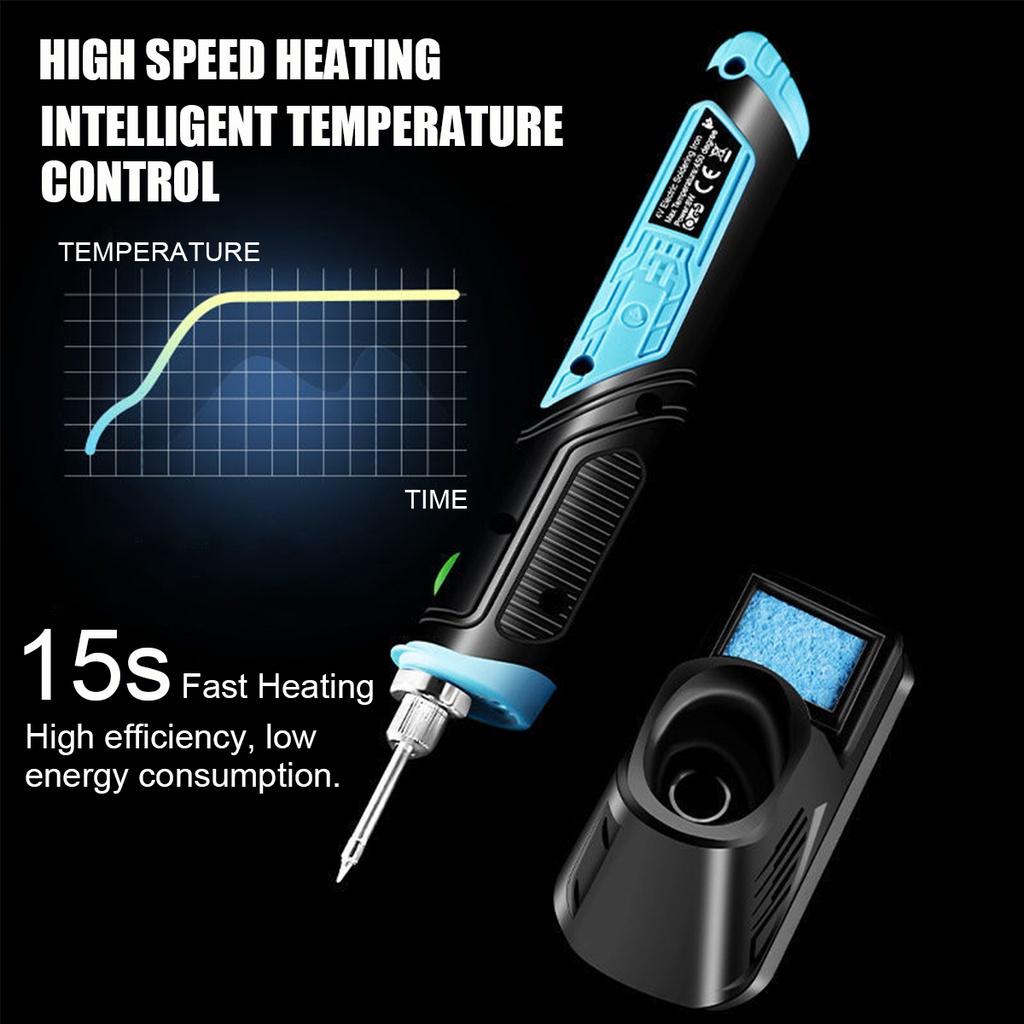 8W 450C Cordless Electric Solder Iron Wireless Charging Soldering Iron Rechargeable 1500 mAh Lithium Battery Welding Tool 4V 50/60Hz