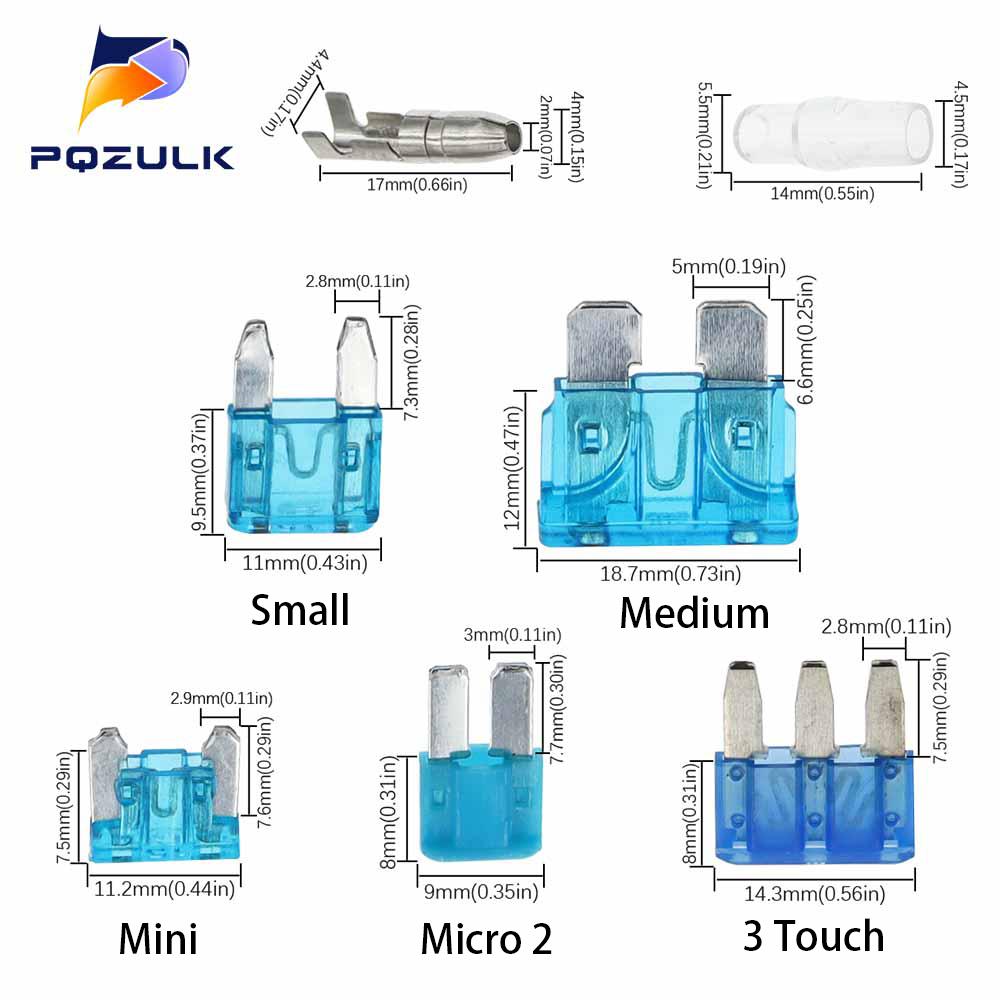 12V Mini Small Medium Size Car Fuse Holder Add-a-circuit TAP Adapter with 10A Standard ATM Blade Fuse Take Electrical Appliances Fuse Holders1