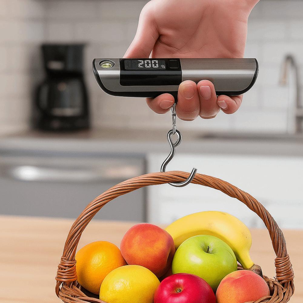 LCD Digital Hand Luggage Scale 50Kg/110Lb Luggage Weigher Electronic Suitcase Scale  Fishing