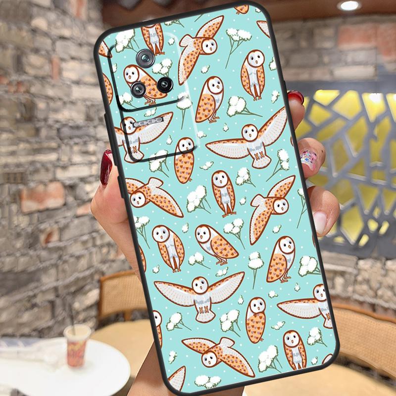 Cute Owls Case For Xiaomi 14T Pro 13T 11T 12T 13 14 15 Ultra POCO X6 X7 Pro X3 X5 M6 F5 F6 Pro Cover