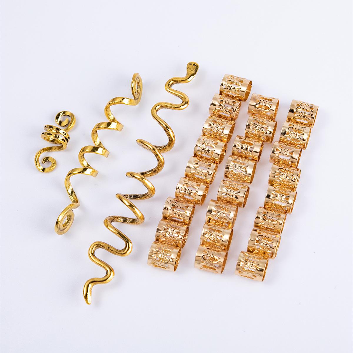 

Vintage Celtic Knot Spiral Snake Hair Clip Rotating Ethnic Dreadlock Accessory For Women