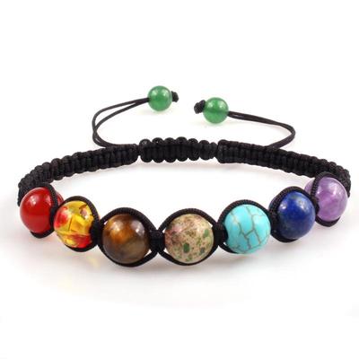8mm Colorful Woven Yoga Energy Beaded Bracelet