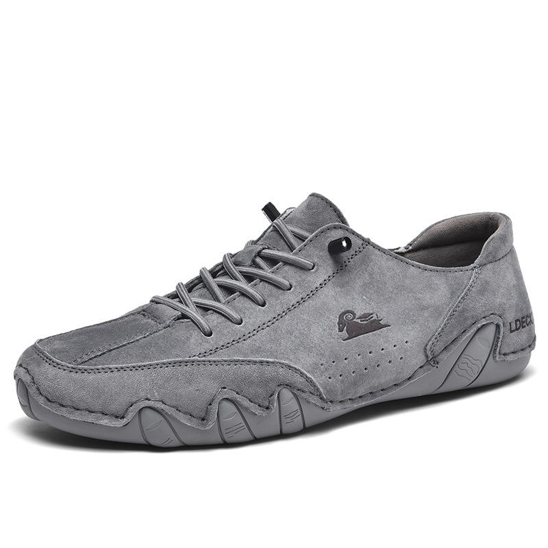 

Кожаные повседневные туфли, кроссовки для мужчин, удобные летние прогулочные дизайнерские лоферы, мокасины 2024 года, новинка, роскошная спортивная обувь для мужчин 45 серый