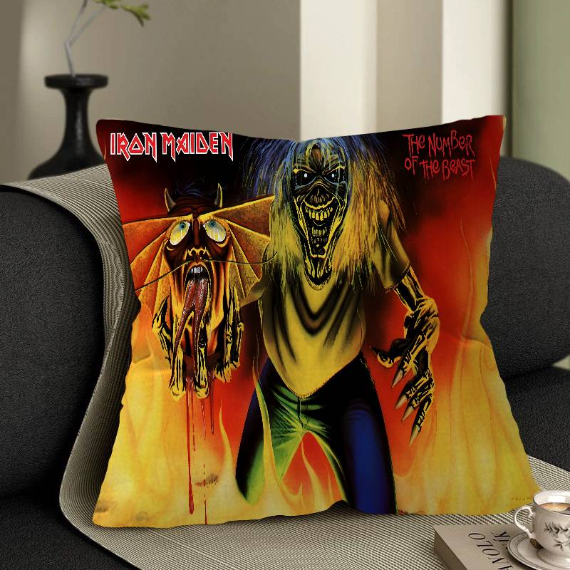 Band I-Iron Cool M-Maiden Pillow Cover Design Cushion Cover Decor Holiday Decorati