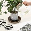 1-50PCS Plant Saucer Flower Pot Stand, Plastic Drainage Rack with Breathable Mesh Pad, Reusable Gardening Bottom Base for Indoor Outdoor