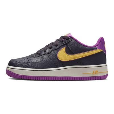 Nike Air Force 1 GS Lakers Alternate Kinder-Sneakers Lila Höhle-Lila Hell-Beige DX5805-500