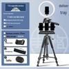 2025 Multi-Camera Mobile Phone Streaming Tripod with Fill Light and Storage Tray