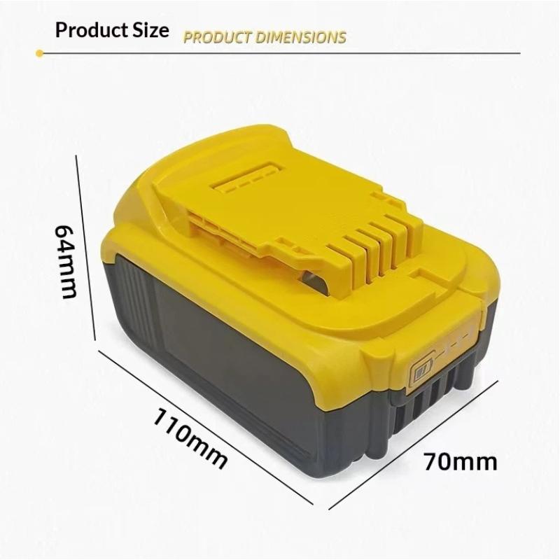 Li-Ion Battery Plastic Housing Case Eco-friendly ABS Material Replacement Part for 18V 20V Power Tool Accessories