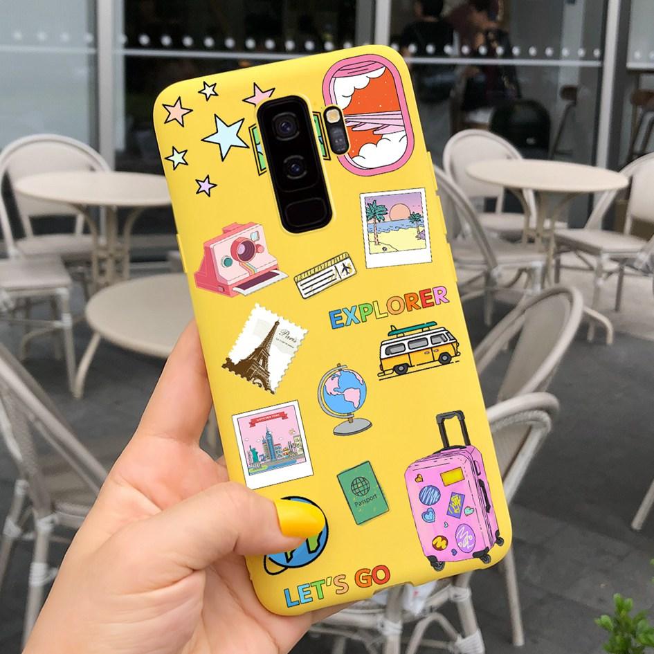 For Samsung Galaxy S9 Case G960F/DS Phone Cover Luxury Cartoon Soft Slim Funda For Samsung S9 Plus G965F S9+ Coque S9Plus Bumper