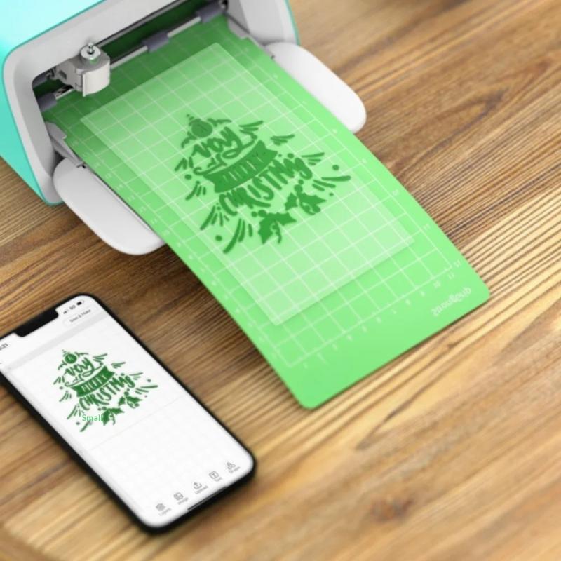 Light Grip Adhesive Cutting Mat 4.5In X 12In Machine Projects Compatible With Paper Cardstock Vellum Long-Lasting Adhesive