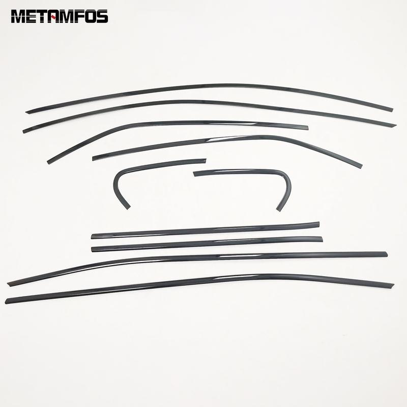 For Toyota Camry 2018 Upper+Lower Window Sill Frame Strip Cover Trim Sticker Accessories Car Styling