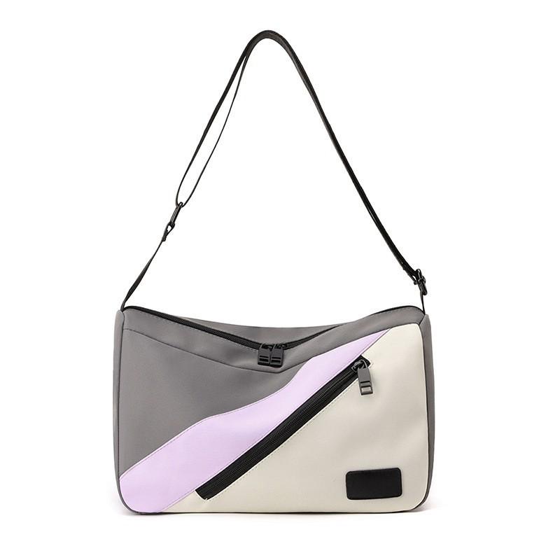 

Single Shoulder Bag Women s Fashionable All-match Simple Large-capacity Travel Korean Cross-slung Nylon серый