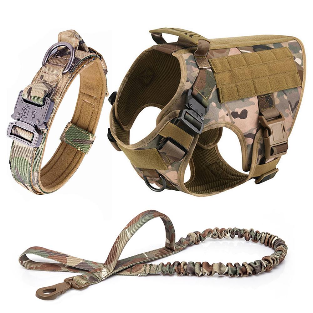 Büyük Köpek Koşum Takımı Tasmalı Yürüyüş Tasması Molle Çantacıklı Evcil Hayvan Alman Kurdu Malinois Eğitim Yürüyüş Yeleği Orta Boy Köpekler İçin Köpek Koşum Takımları