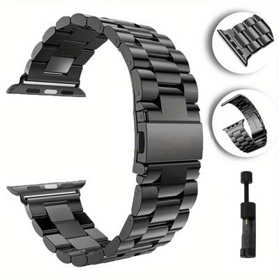 Luxury Metal Strap for Apple Watch Ultra 49mm 8 7 45mm 41mm Stainless Steel Smart Watch Wristband for iWatch 6 5 4 3 SE 44mm 42mm 40mm