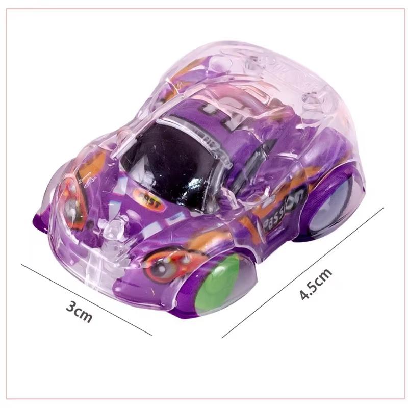 15Pcs Mini Transparent Pull Back Car Toys Kids Birthday Party Favors Giveaway Pinata Filler Carnival Classroom Prize Gifts Pack